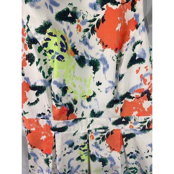 Gap Designed & Crafted Womens Whte Floral Dress 6  Sleeveless - Picture 6 of 6